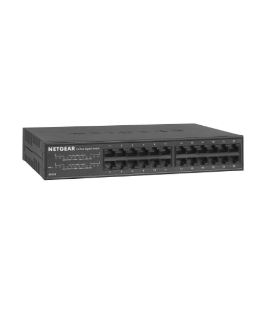 NETGEAR GS324 No administrado Gigabit Ethernet (10/100/1000) Negro