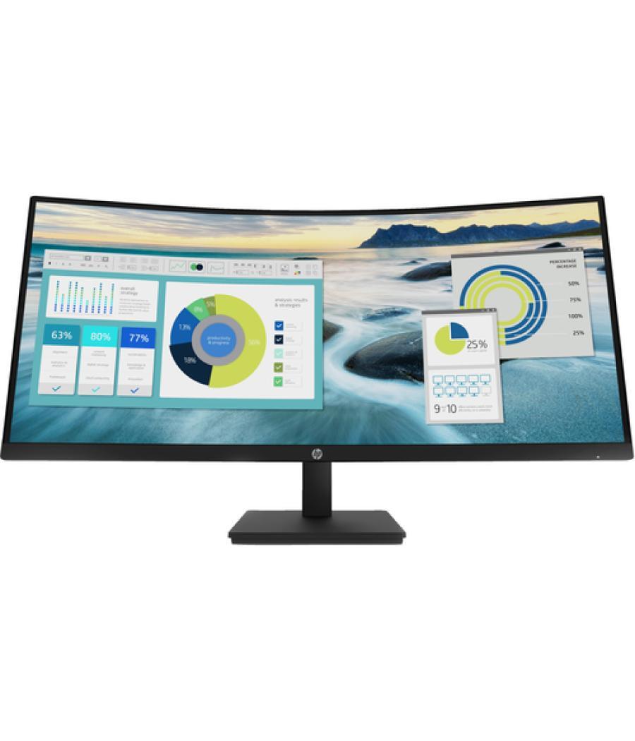 HP P34hc G4 pantalla para PC 86,4 cm (34") 3440 x 1440 Pixeles Quad HD LED Negro