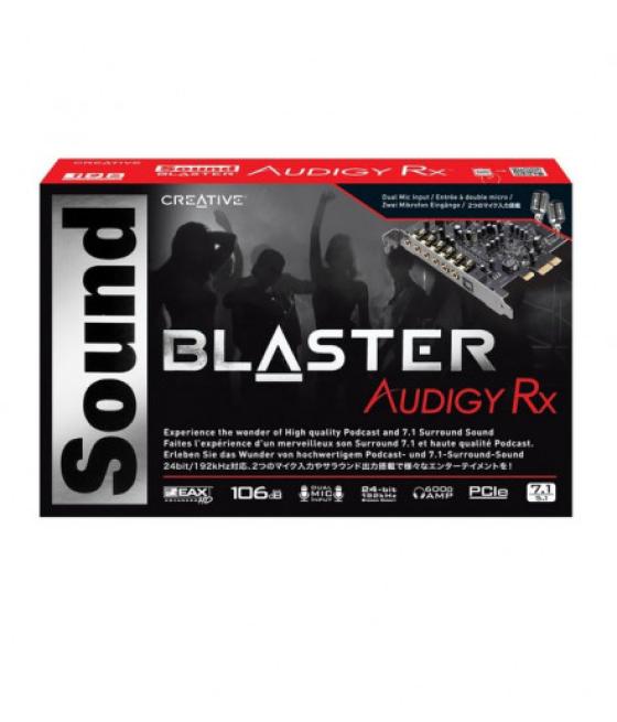 Creative labs sound blaster audigy rx interno 7.1 canales pci-e