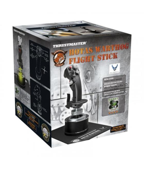 Thrustmaster hotas warthog flight stick palanca de mando pc usb 2.0 negro