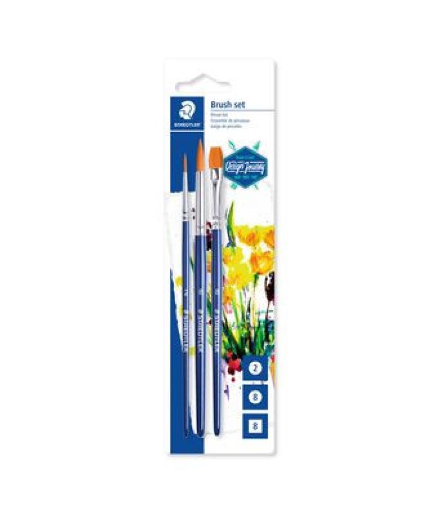 Staedtler 989-sbk3-3 pincel para bellas artes 3 pieza(s)