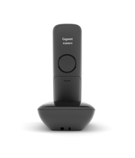 Gigaset as690 duo teléfono dect/analógico identificador de llamadas negro