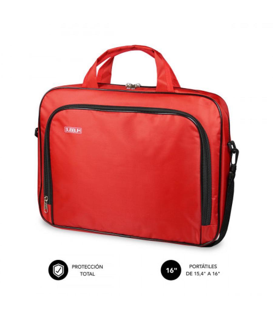 Subblim maletín ordenador oxford laptop bag 15,4-16" red