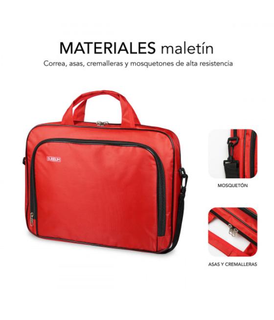 Subblim maletín ordenador oxford laptop bag 15,4-16" red