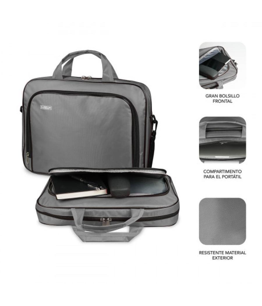 Subblim maletín ordenador oxford laptop bag 15,4-16" grey