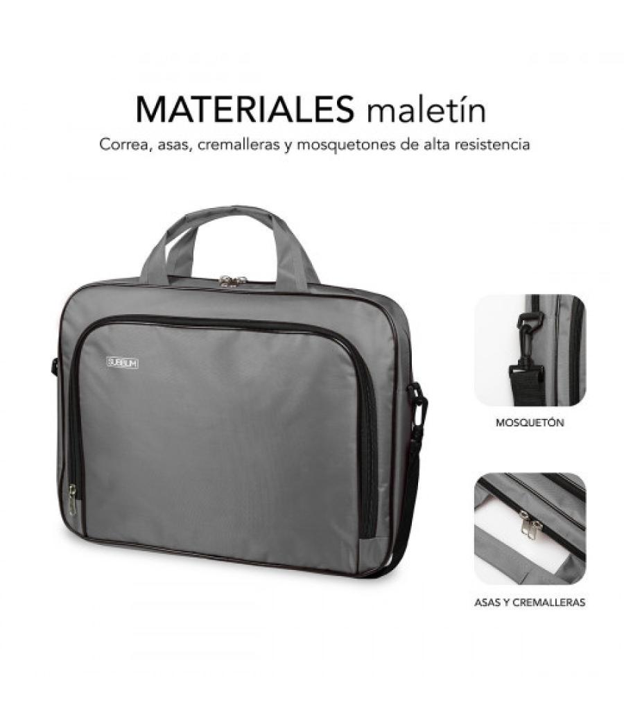 Subblim maletín ordenador oxford laptop bag 15,4-16" grey