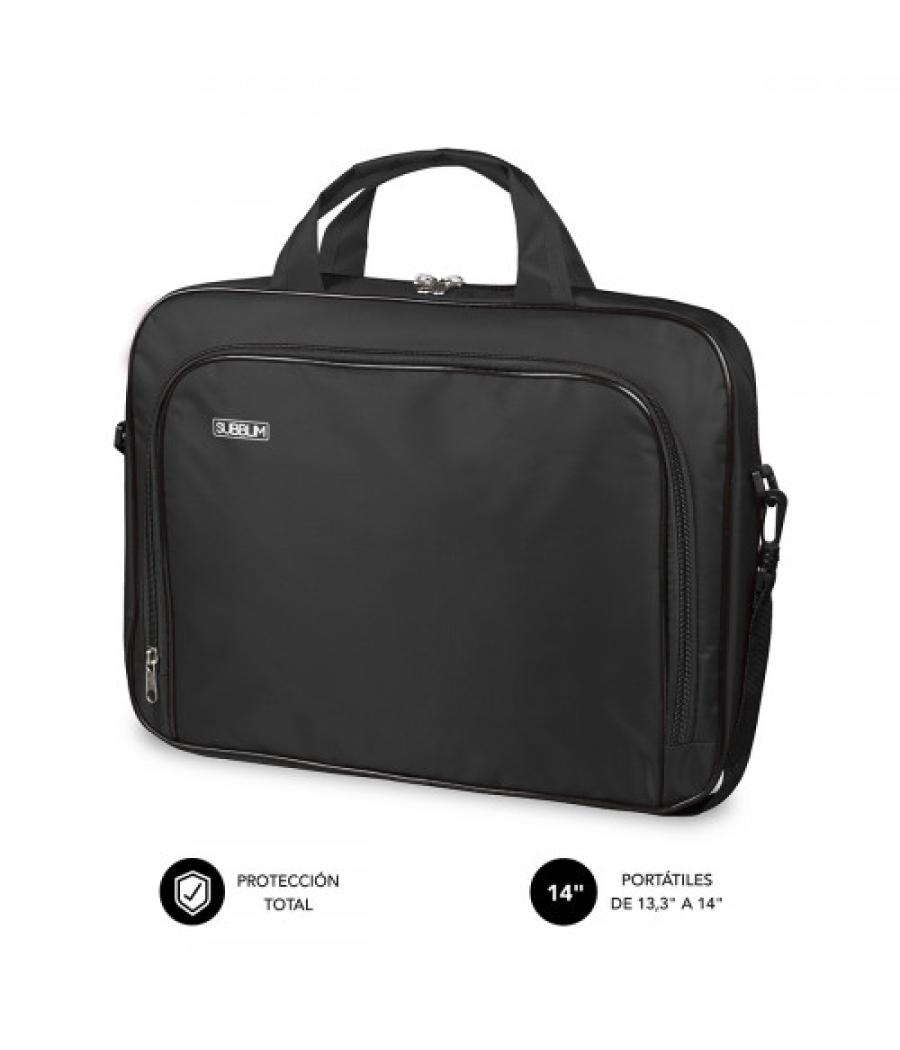 Subblim maletín ordenador oxford laptop bag 13,3"-14" black