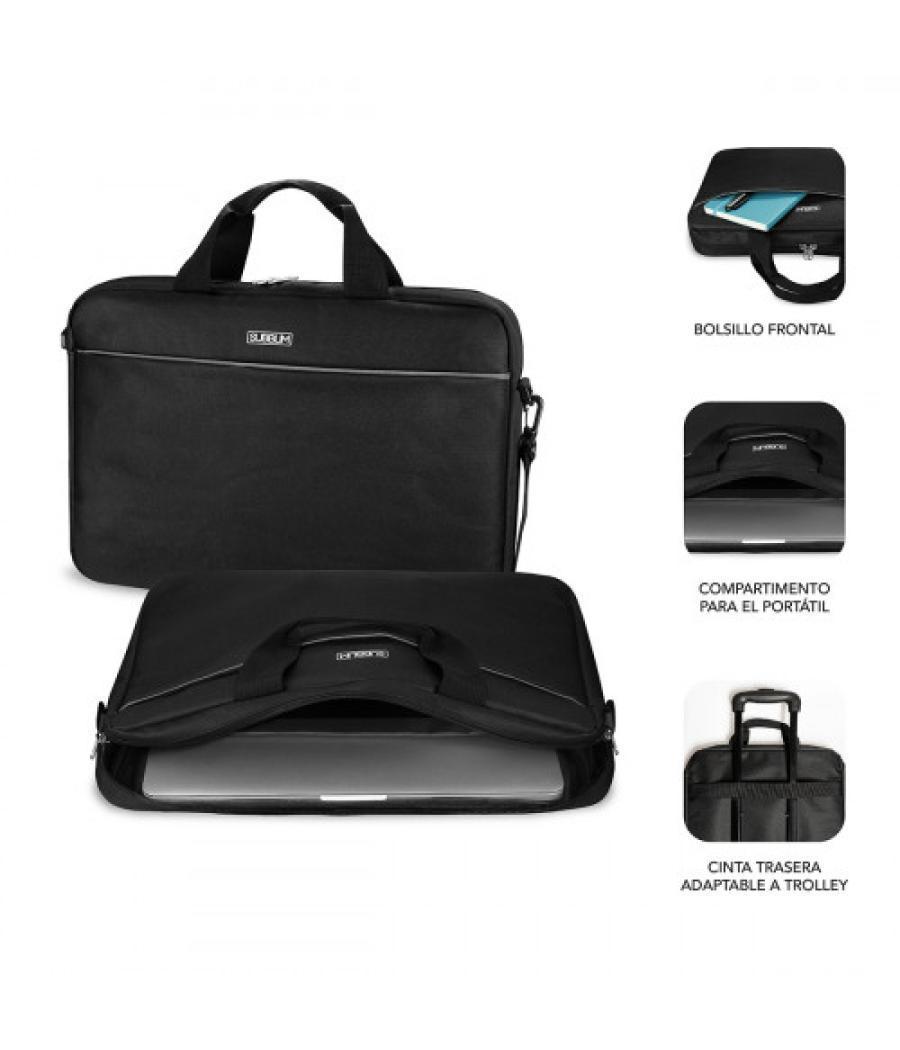 Subblim maletín con ratón select pack wireless mouse usb + laptop bag 15,6"