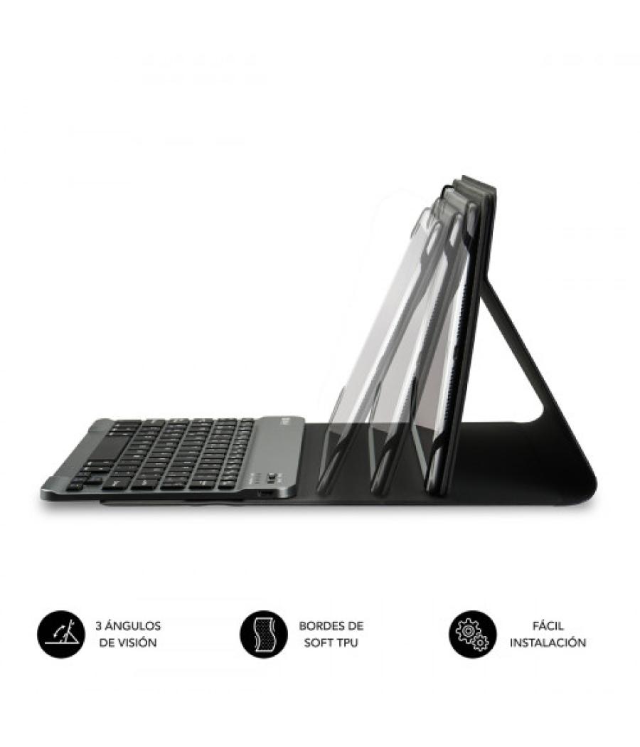 Subblim funda con teclado keytab pro bluetooth 10,1" grey