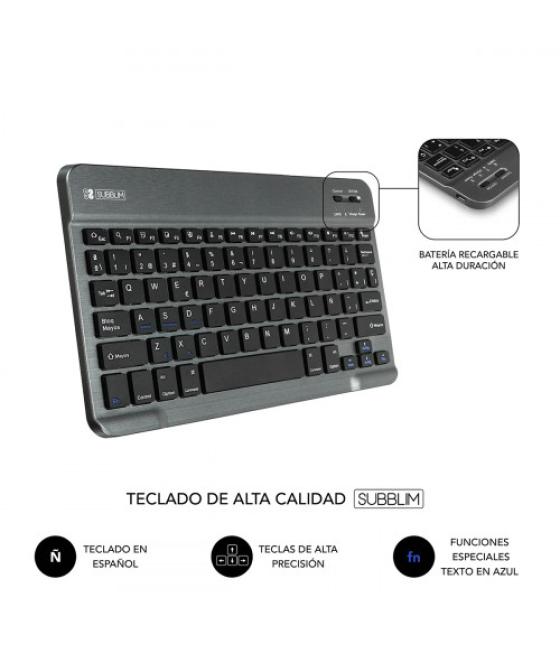 Subblim funda con teclado keytab pro bluetooth 10,1" grey