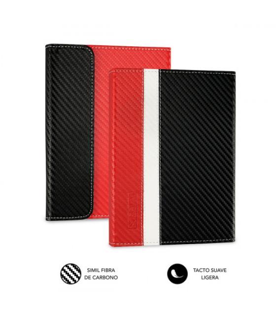 Subblim funda libro electrónico clever ebook case 6" red