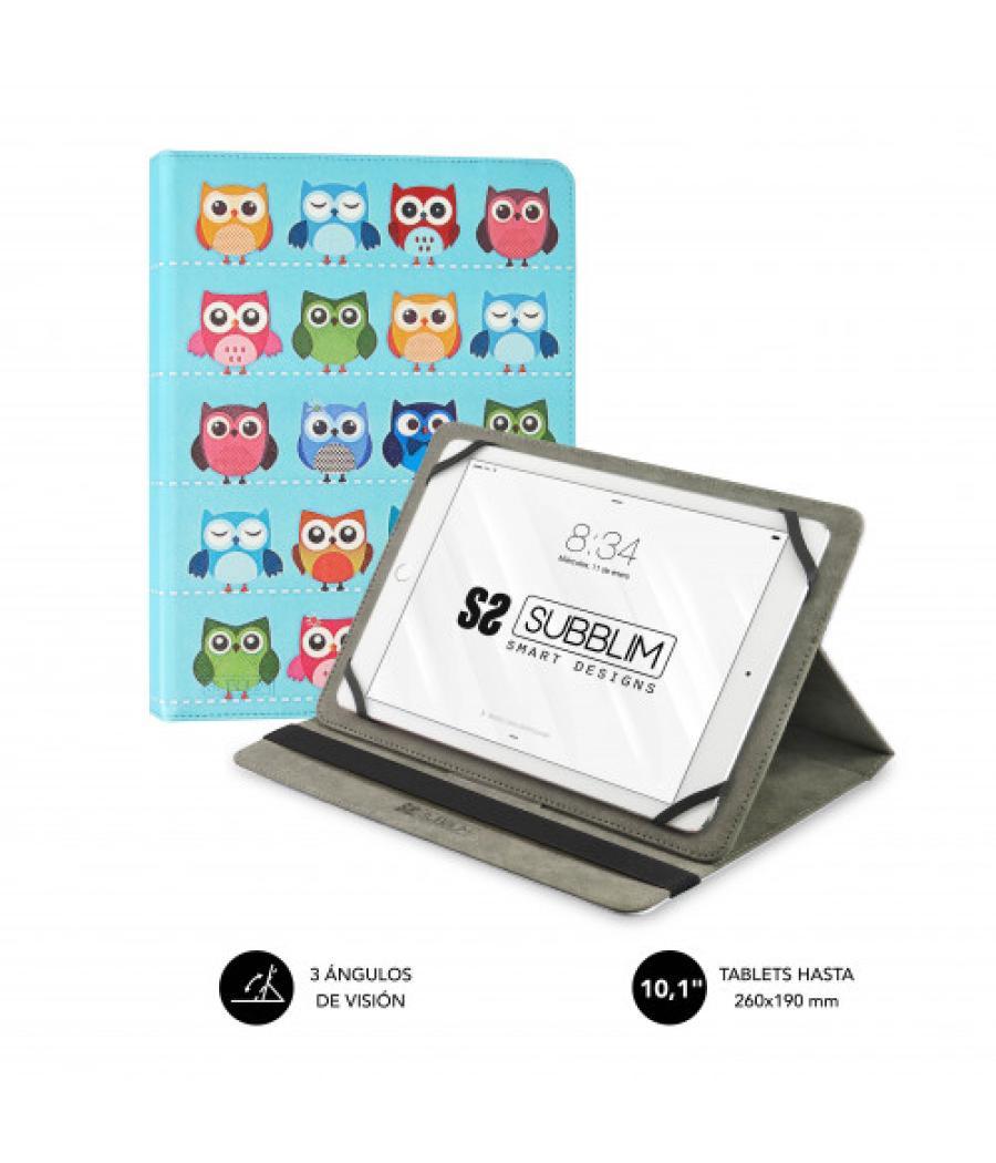 Subblim funda tablet universal trendy case owls 10.1"