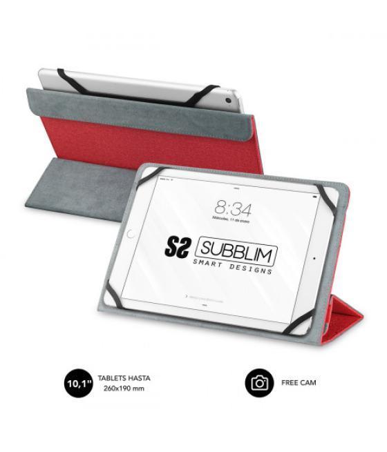 Subblim funda tablet freecam case 10,1" red