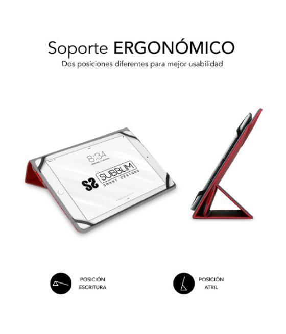 Subblim funda tablet freecam case 10,1" red