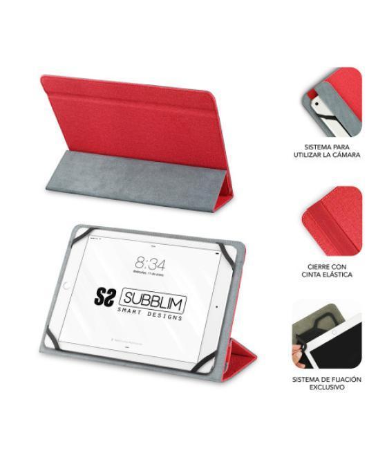 Subblim funda tablet freecam case 10,1" red