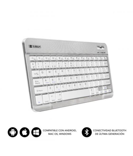 Subblim teclado bluetooth smart bt keyboard silver