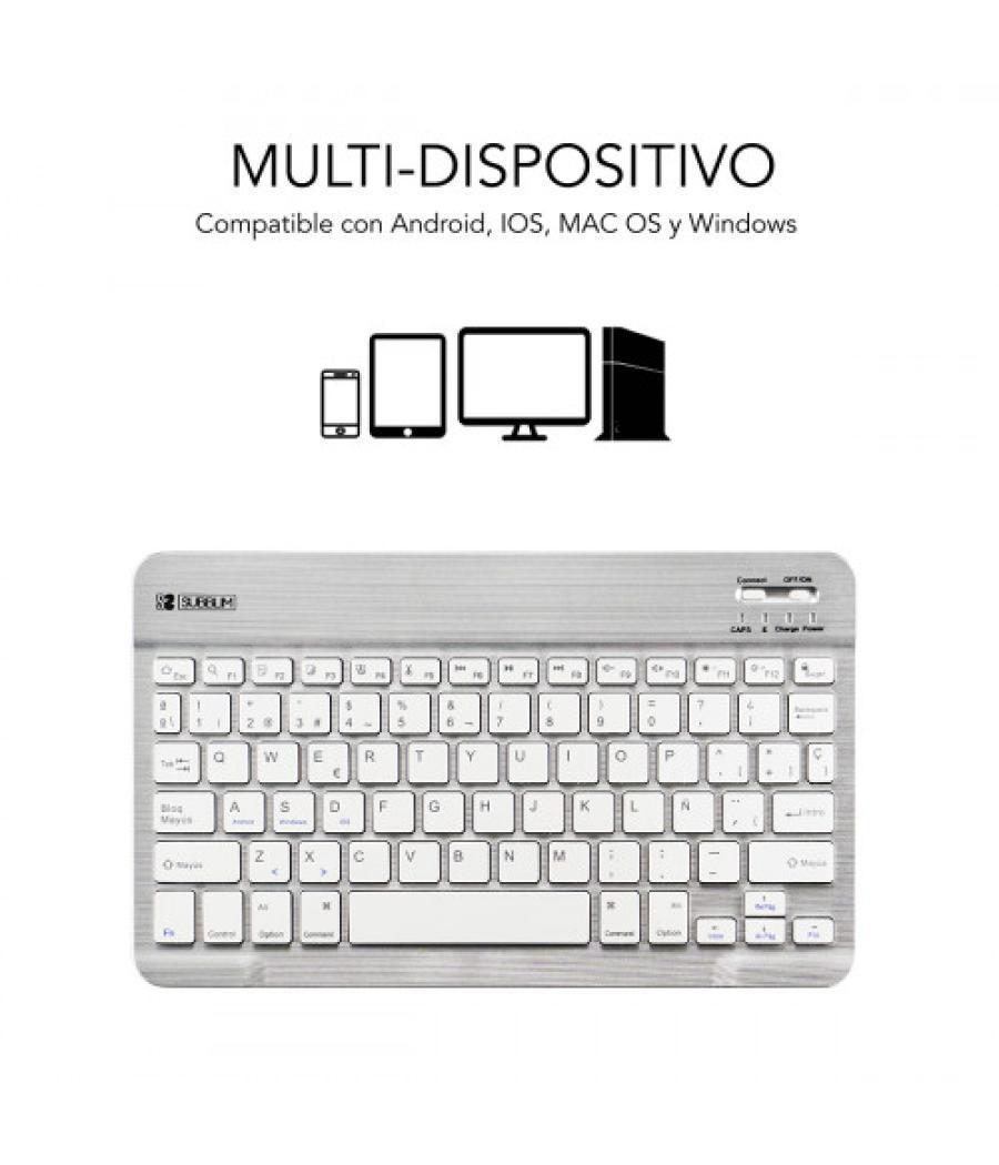 Subblim teclado bluetooth smart bt keyboard silver