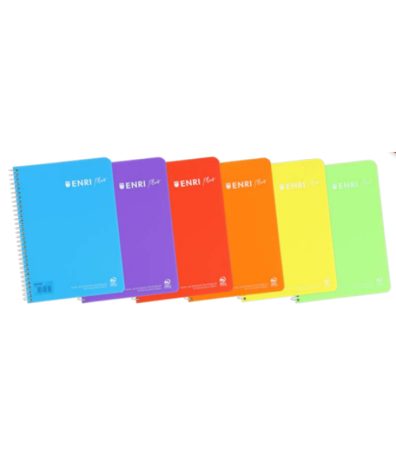 Enri plus cuaderno y block a4 80 hojas colores surtidos