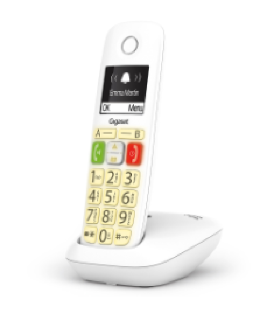 Gigaset e290 duo teléfono dect/analógico identificador de llamadas blanco