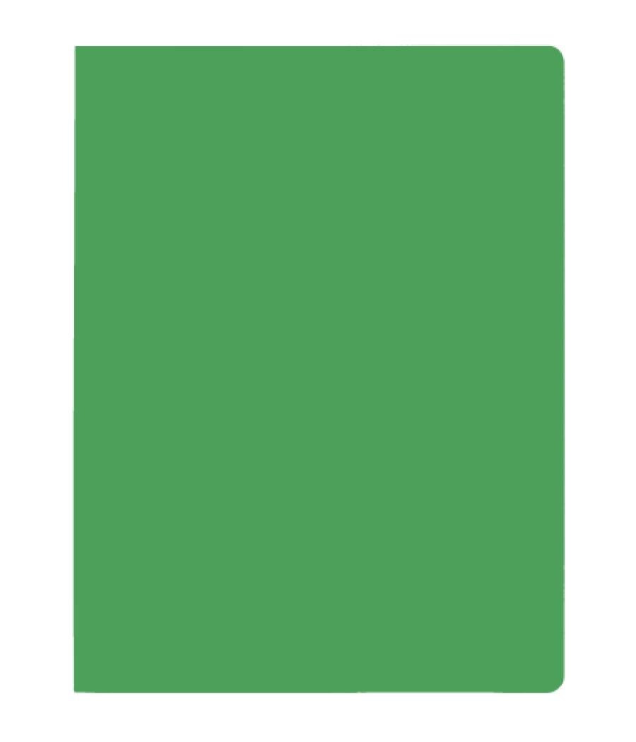 Subcarpeta simples intensas 250 grs folio color verde gio 400040652