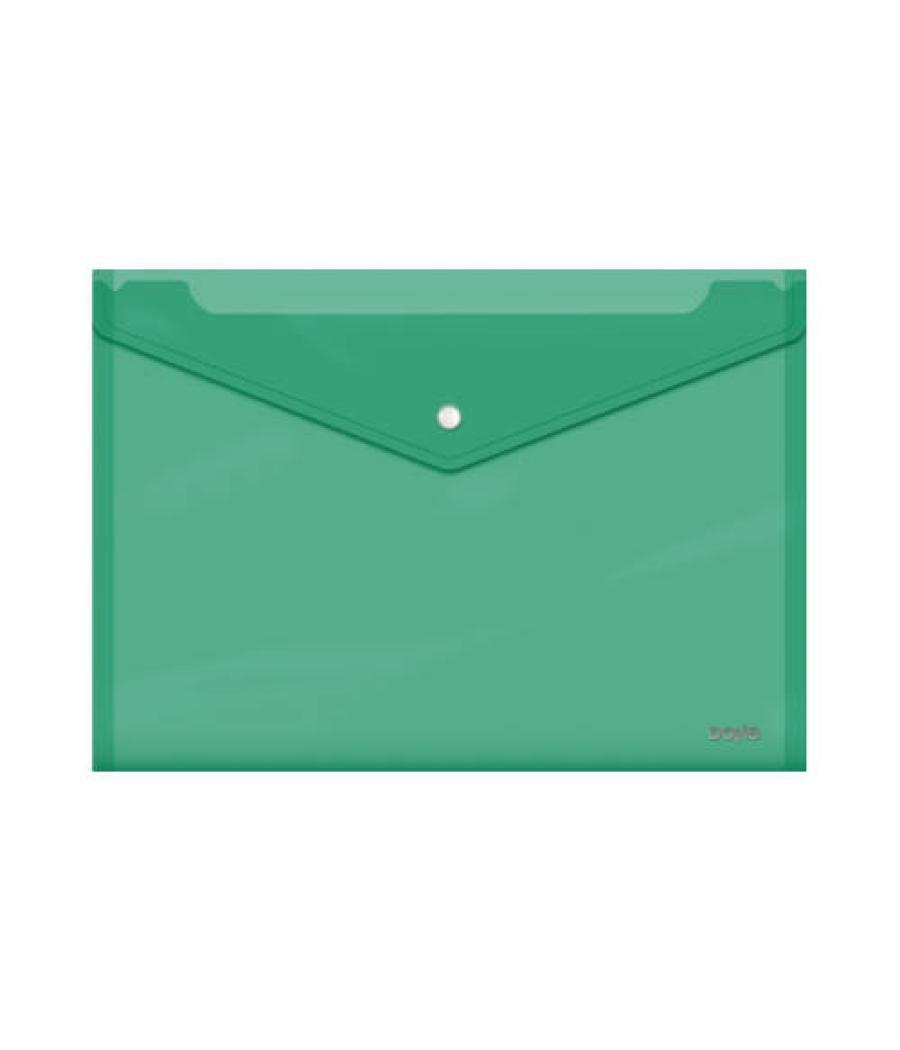 Sobres polipropileno broche verde folio apaisado 360x255 dohe 91479