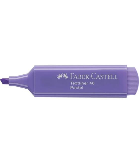 Marcador fluor textliner lila pastel faber castell 154656