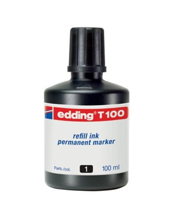 Frasco tinta para rellenar 100ml negro edding t100-01