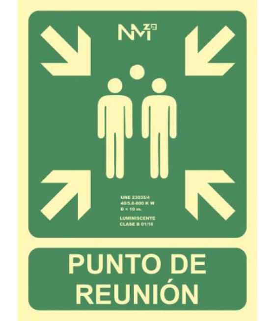 Señal "punto de reunión" 224x300 pvc verde archivo 2000 6170-07h ve