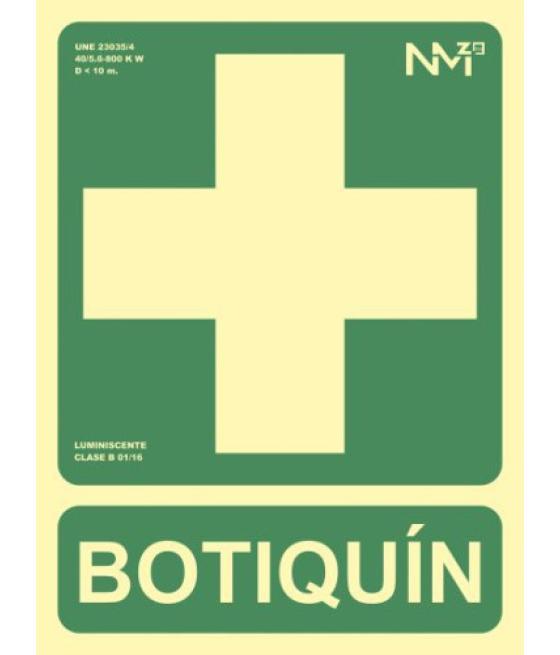 Señal "botiquín" 224x300 pvc verde archivo 2000 6170-05h ve