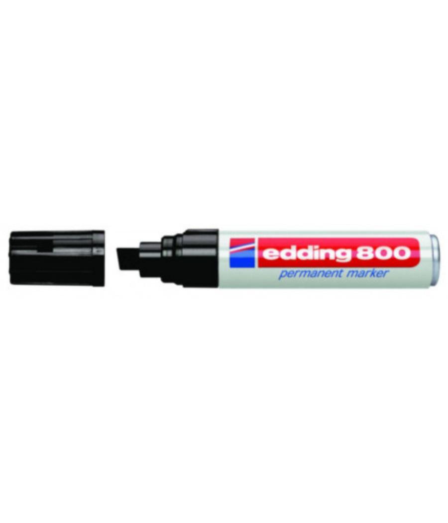 Marcador permanente punta biselada 4-12mm 800 negro edding 800-01