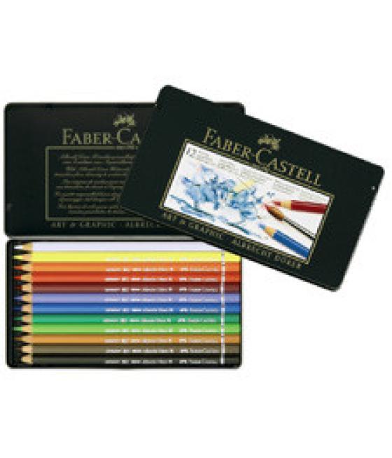 Estuche 12 lápices escolares acuarelables ht-120212 faber castell 114413