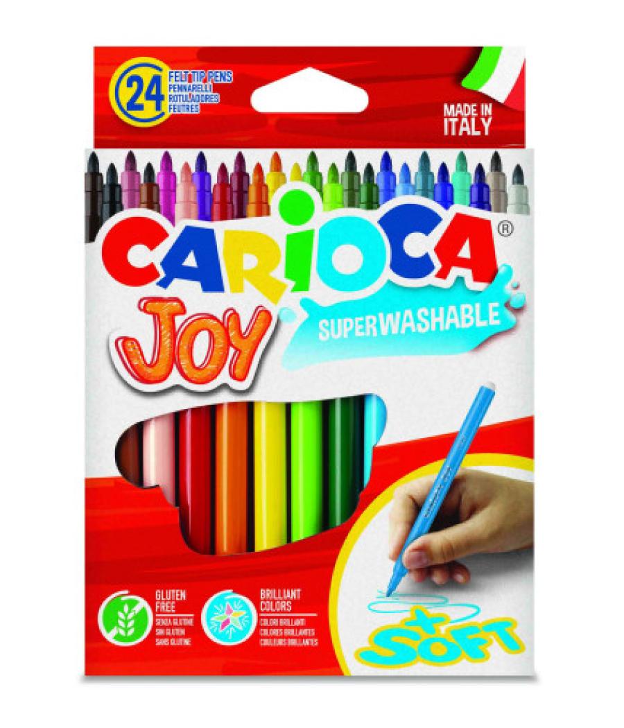 Caja 24 rotuladores colores joy carioca 40615
