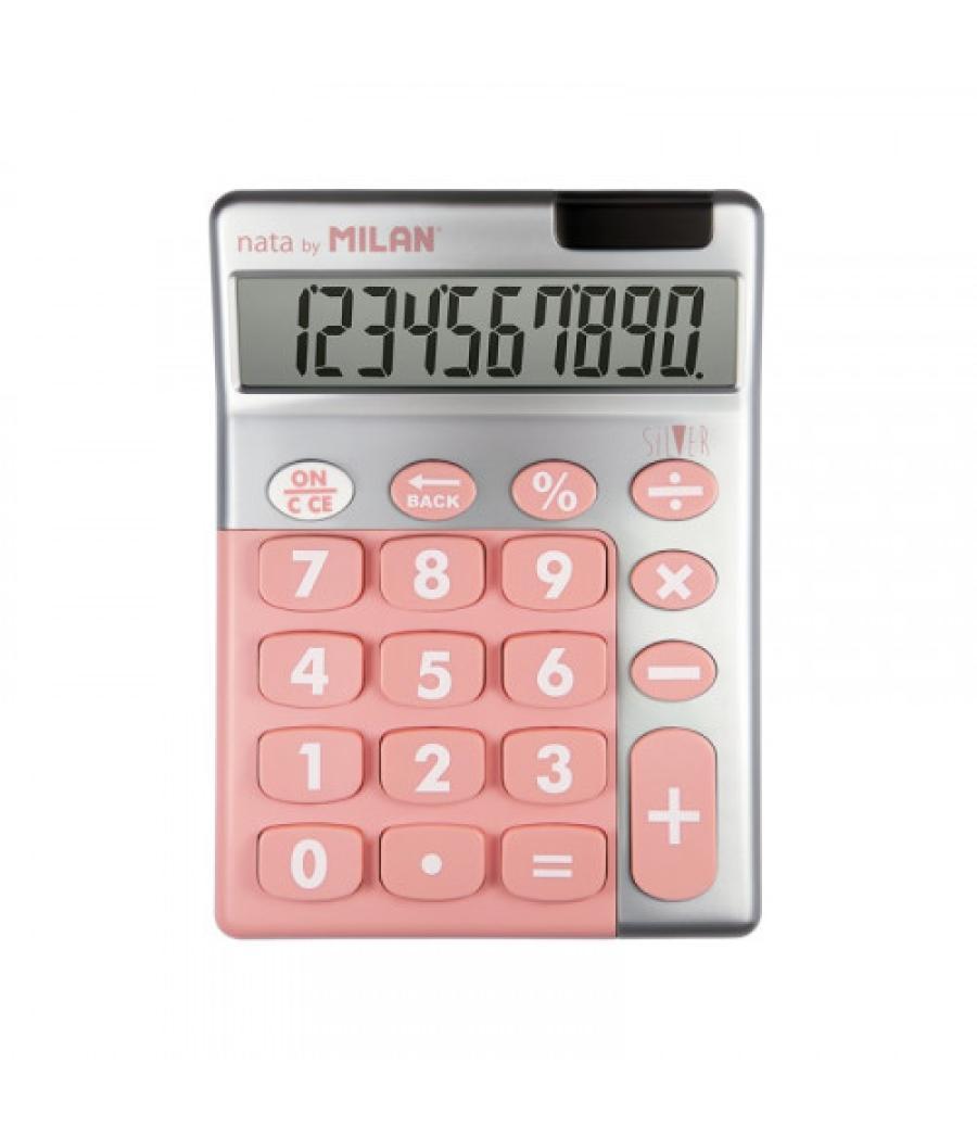 Expositor 6 calculadoras 10 dígitos silver colores surtidos milan 159906sl