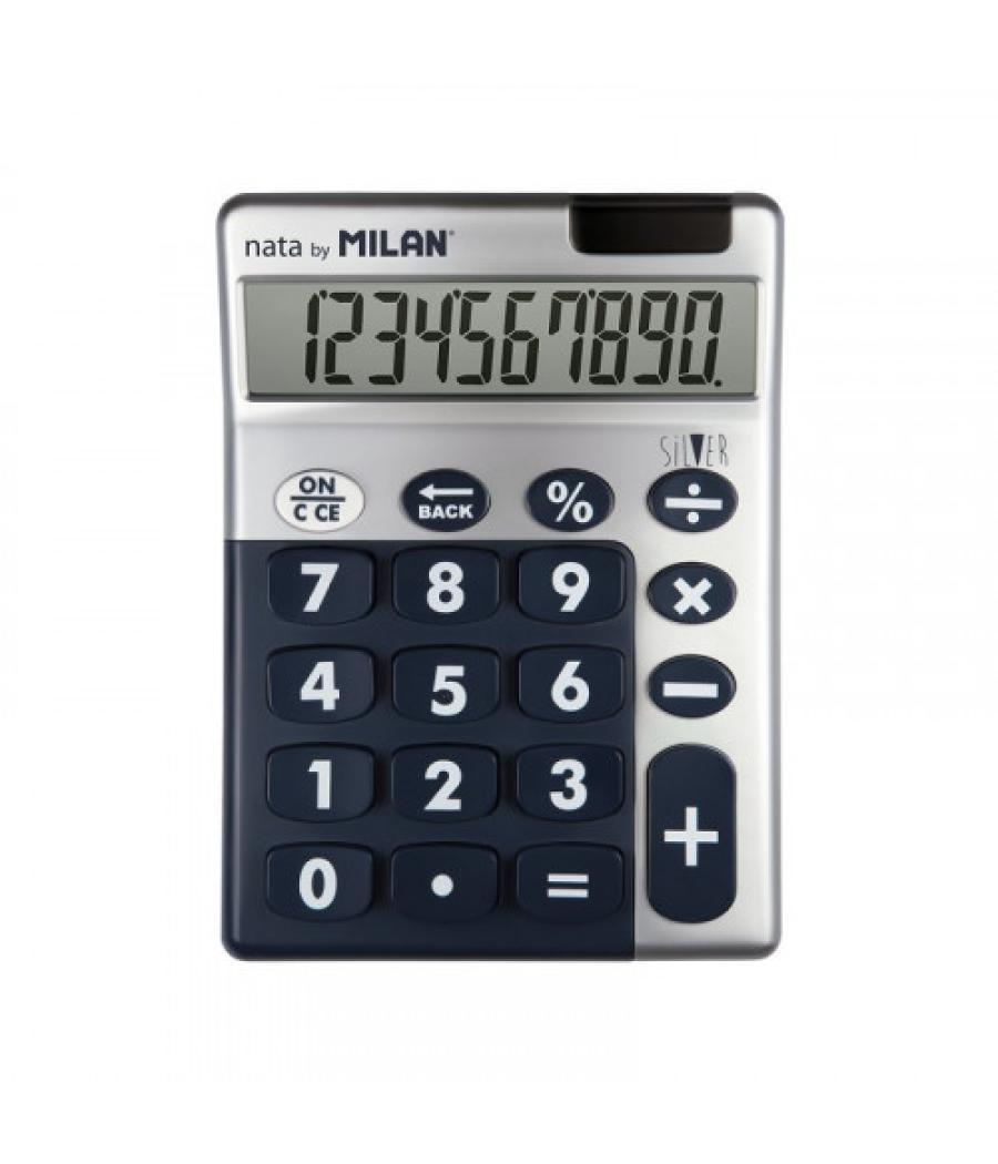 Expositor 6 calculadoras 10 dígitos silver colores surtidos milan 159906sl
