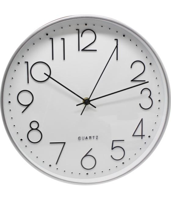 Reloj de oficina color blanco 30 cm.329868