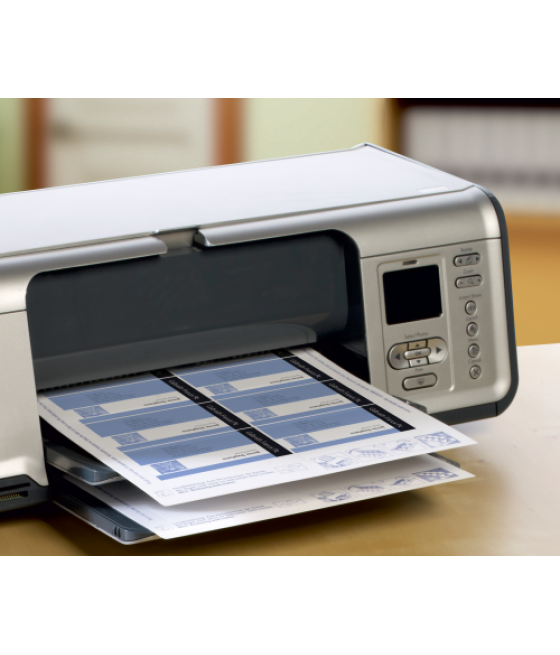 Paquete 10 hojas tarjetas de visita blancas quick clean de papel cuché opacas-260 g-impresoras de inyección de tinta-85x54 mm av