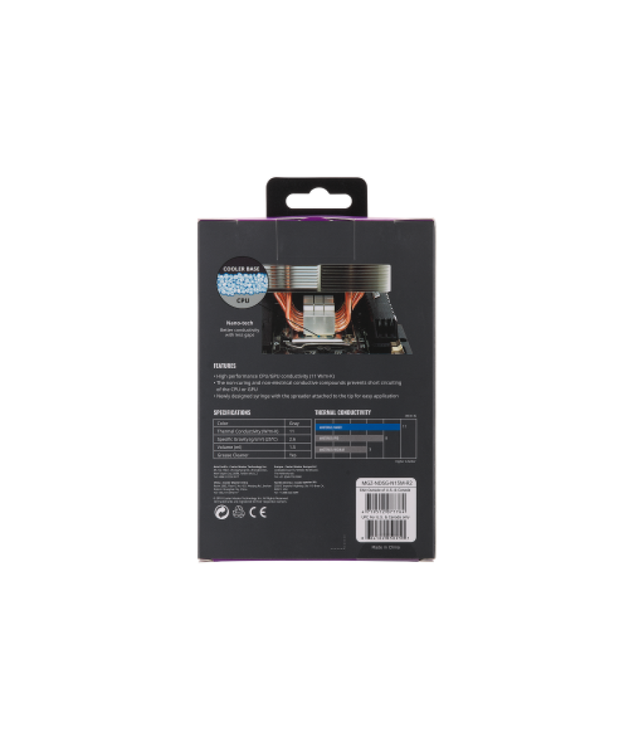 Cooler master mastergel maker compuesto disipador de calor 11 w/m·k 0,012 g