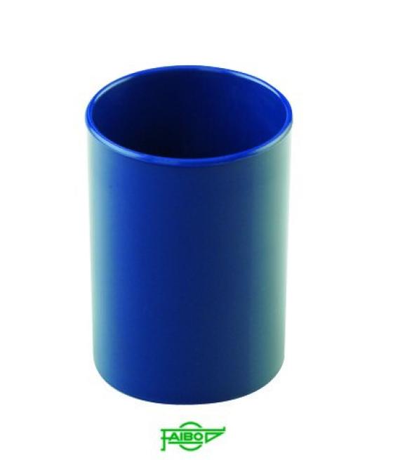 Cubilete de plastico 78 mm. diametro x 100 mm. alto opaco azul faibo 205-07