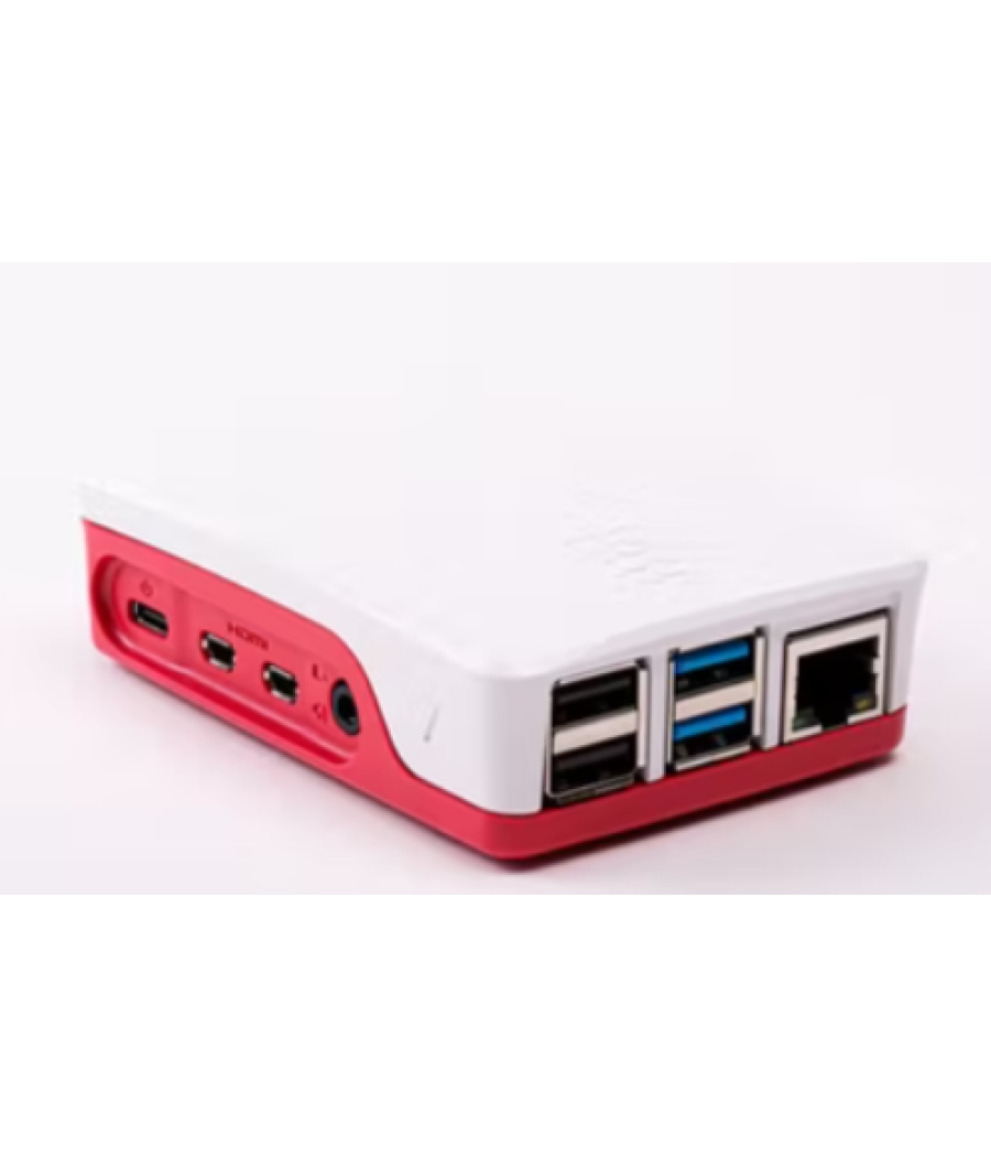 Raspberry pi 1876751 accesorio para placa de desarrollo funda rojo, blanco