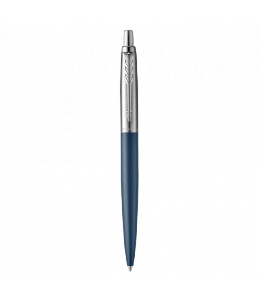 Bolígrafo jotter xl primrose azul mate ribete de color cromo plumín medio tinta azul parker 2068359
