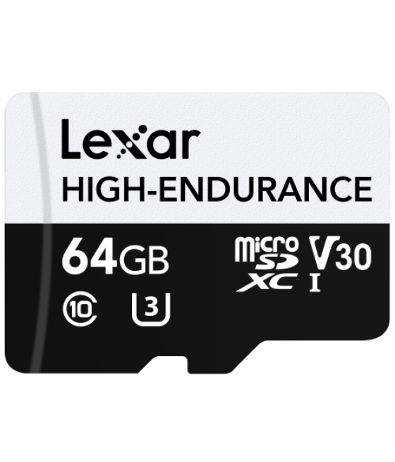 Lexar high-endurance 64 gb microsdxc uhs-i clase 10
