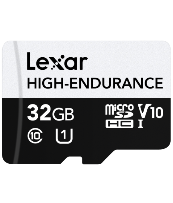 Lexar high-endurance 32 gb microsdhc uhs-i clase 10