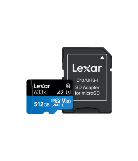 Lexar 633x 512 gb microsdxc uhs-i clase 10