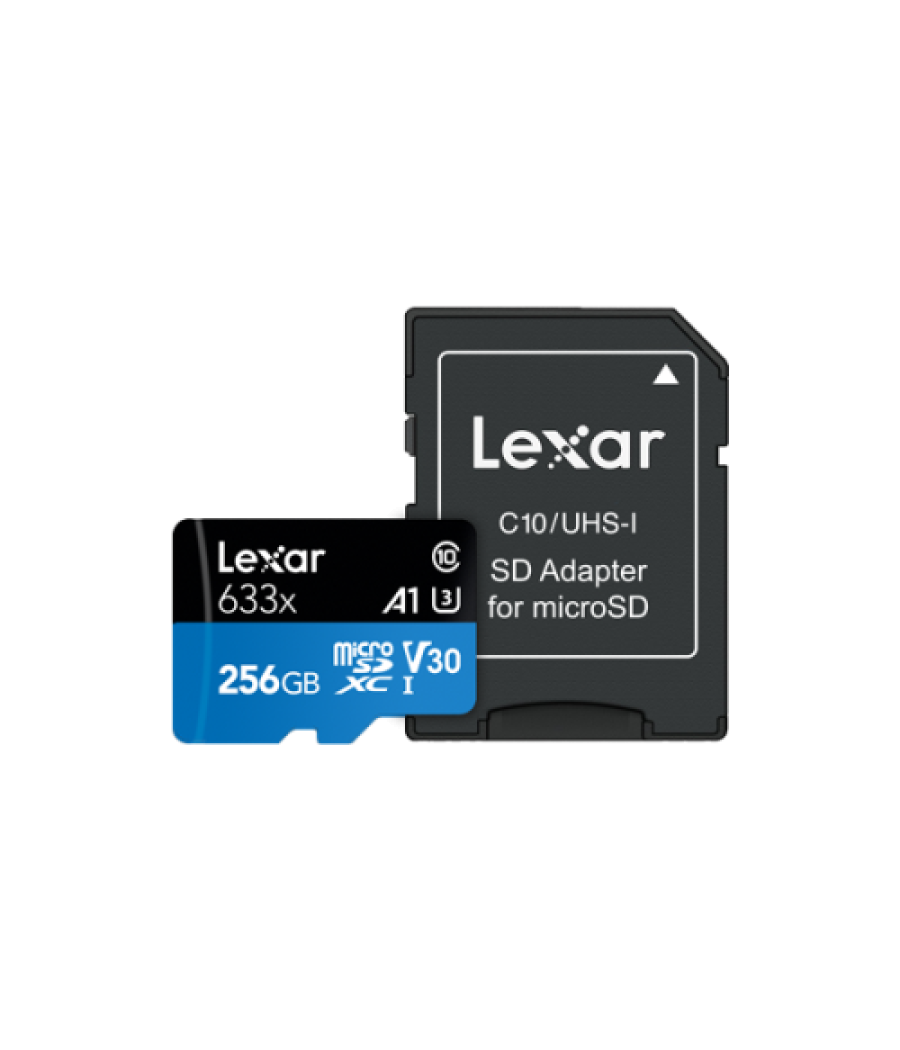 Lexar 633x 256 gb microsdxc uhs-i clase 10