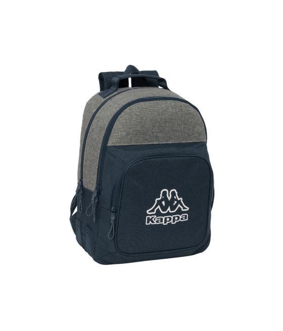 Mochila safta doble con cantóneras adaptable a carro kappa dark navy 150x320x420 mm