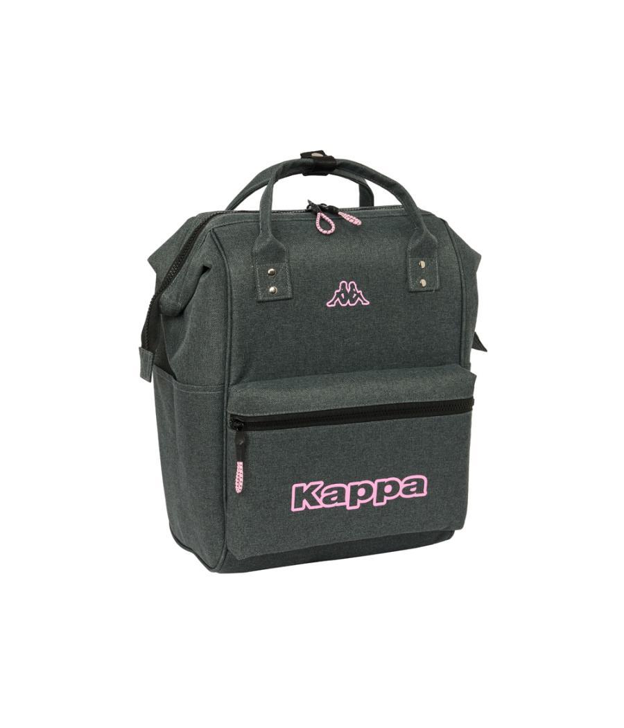 Mochila safta con asas para portatil 13\" kappa silver pink 190x270x400 mm