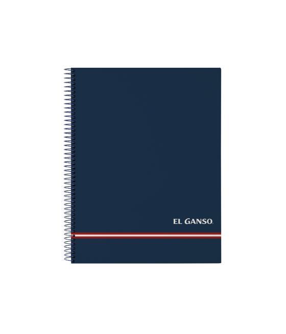 Cuaderno espiral safta microperforado din a4 tapa forrada 120 hojas cuadro 5 mm 60 gr el ganso classic