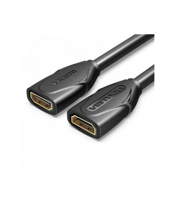 Cable alargador hdmi vention aaxbd/ hdmi hembra - hdmi hembra/ 50cm/ negro