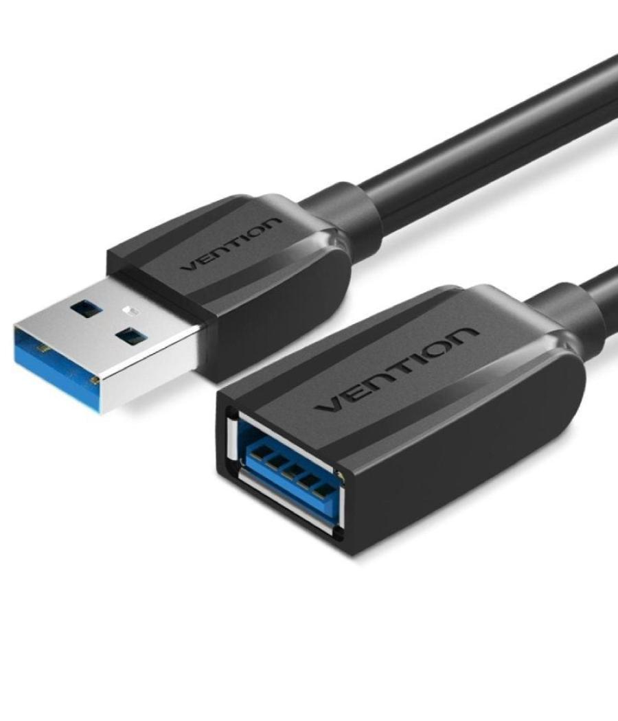 Cable alargador usb 3.0 vention vas-a45-b050/ usb macho - usb hembra/ 5gbps/ 50cm/ negro