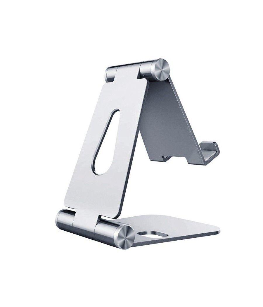 Soporte para smartphone/tablet aisens ms2pm-086/ plata - Imagen 1
